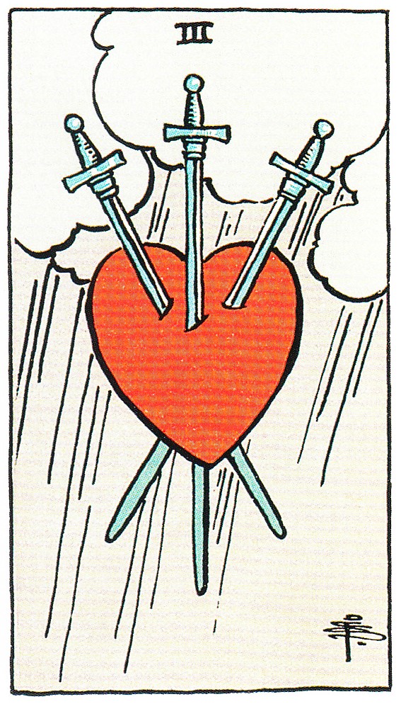 3 schwerter tarot tageskarte
